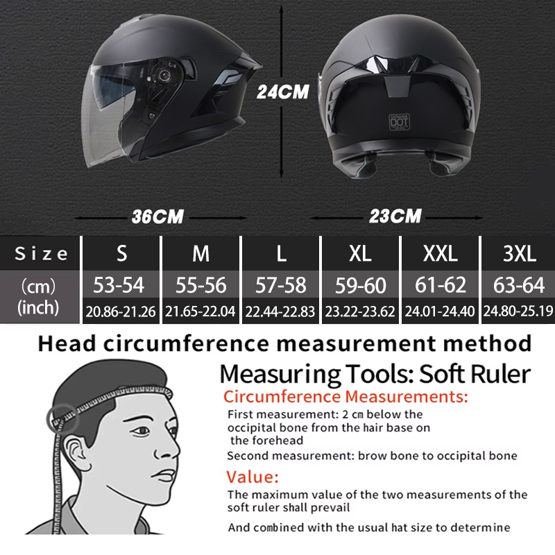 715 Motorcycle Open Face Helme - огляд і ціна Scooter Helmet Set