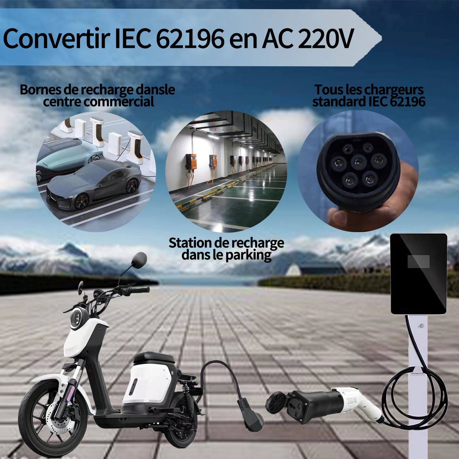 Type2 EV Charger Adapter EVSE  - огляд і ціна Electric Scooter Charger
