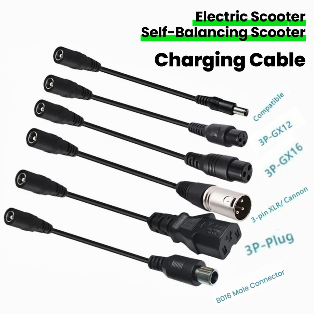 DC5.5MM To M12/M16/8016/5525/3 - огляд і ціна Electric Scooter Charger