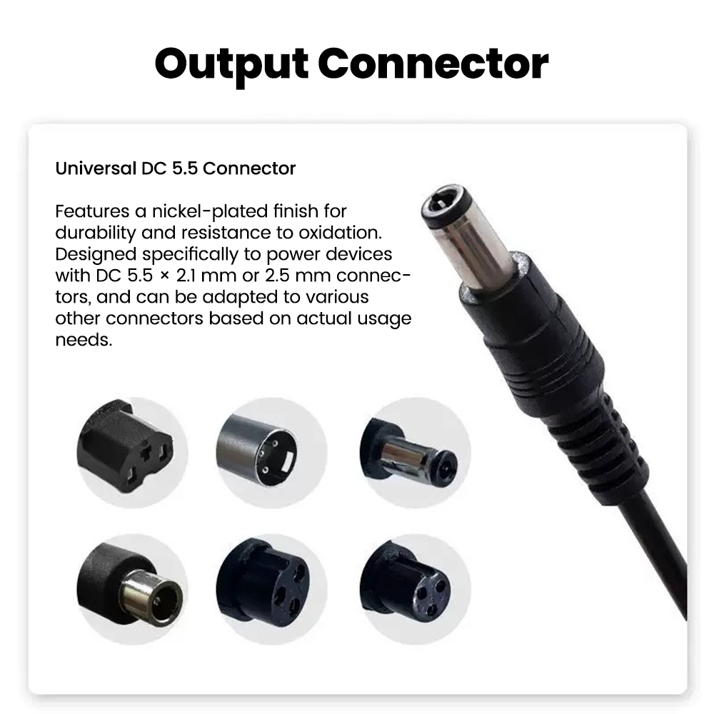 DC5.5MM To M12/M16/8016/5525/3 - огляд і ціна Electric Scooter Charger