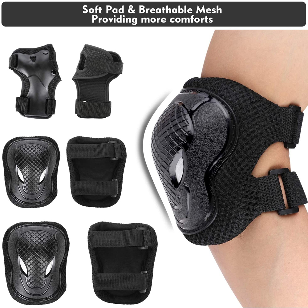 GOMOREON 6Pcs/Set Kids Safety  - огляд і ціна Scooter Helmet Set