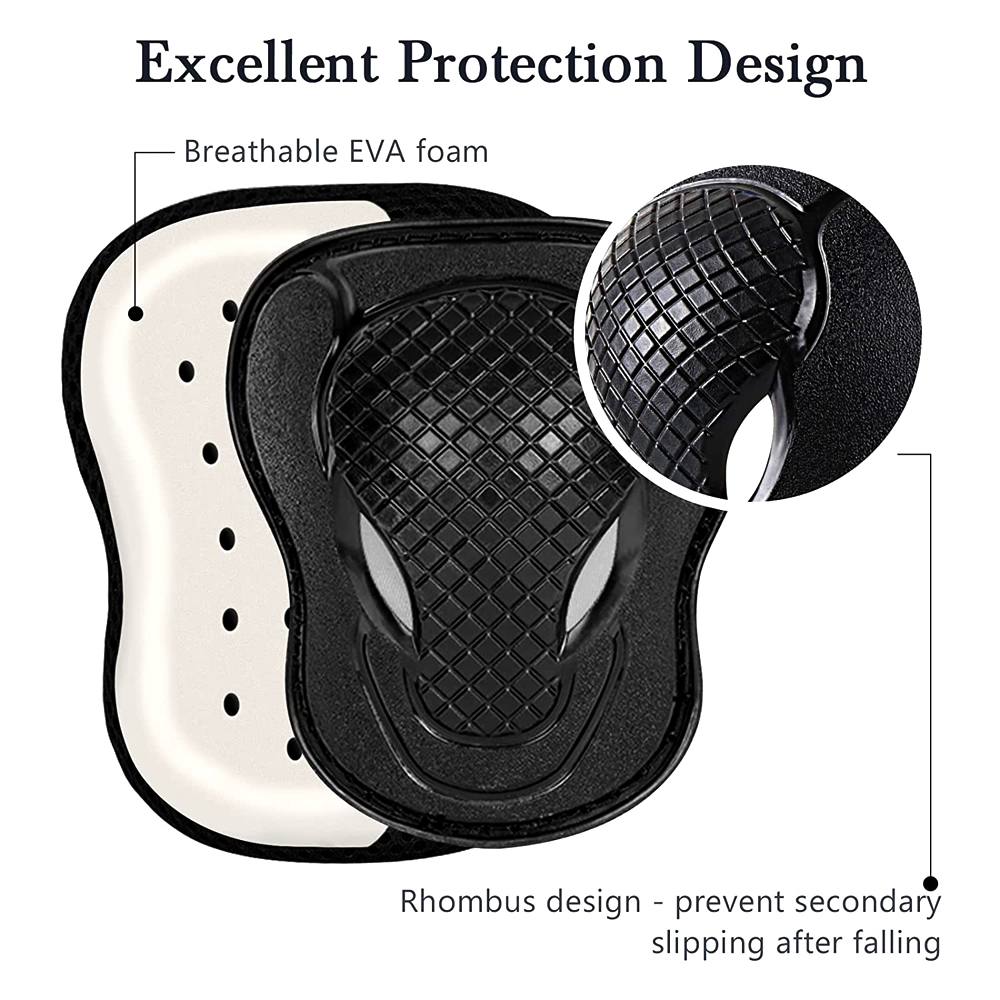 GOMOREON 6Pcs/Set Kids Safety  - огляд і ціна Scooter Helmet Set